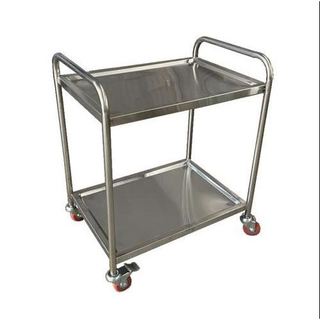 Xe Tiêm, Xe Đẩy 2 Tầng INOX 201 Không Gỉ