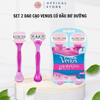 Set 2 dao cạo Venus có đầu bơ dưỡng