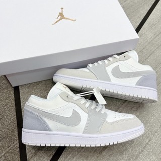 Giày thể thao Jordan 1 Low Paris xám trắng, Giày Sneaker JD1 Xám Xanh Nam Nữ Tặng Box + Bill