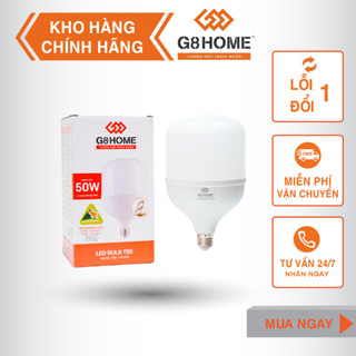 Bóng đèn led 20w 30w 40w 50w 60w G8 HOME [Chính hãng] - bulb trụ cao cấp Siêu Sáng, Tiết Kiệm Điện