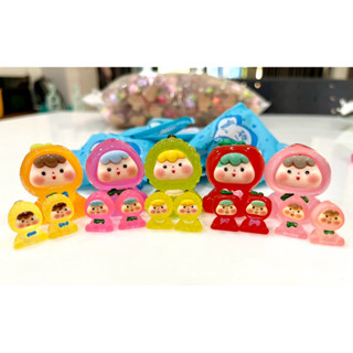 tự xé, set 5 túi mù bé Moi em bé trái cây mini dạ quang 1,5cm