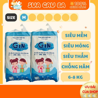 Tã Bỉm Quần GIN size M 50 miếng siêu mềm, siêu mỏng, siêu thấm, chống hăm