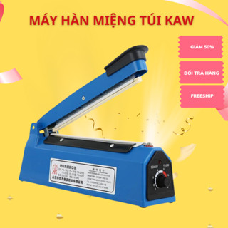 Máy hàn miệng túi ni lông túi zip dập tay KAW PFS 200 300 400 để bảo quản thực phẩm bọc sản phẩm bán hàng