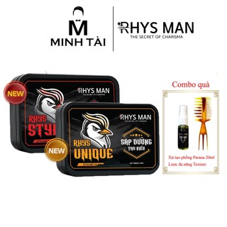  Sáp vuốt tóc Rhys Man Clay - Pomade giữ nếp suốt 12h 