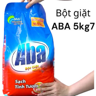 Aba 5kg7g bột giặt nhiệt thích hợp cho cả giặt tay và giặt máy.