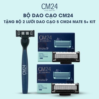 Combo Set cạo râu và bộ 02 lưỡi dao loại 5 lưỡi+1 - thương hiệu CM24