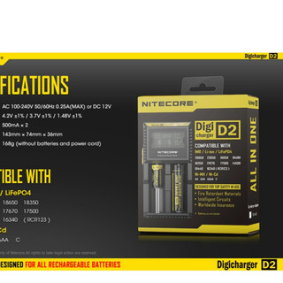 SẠC 2 PIN THÔNG MINH NITECORE D2