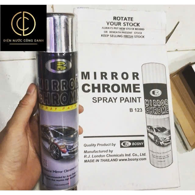 sơn xịt MIRROR CHROME INOX ( tráng gương)