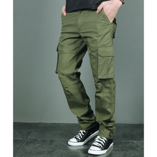 Quần dài kaki túi hộp nam tính mạnh mẽ mặc đi chơi và đi làm