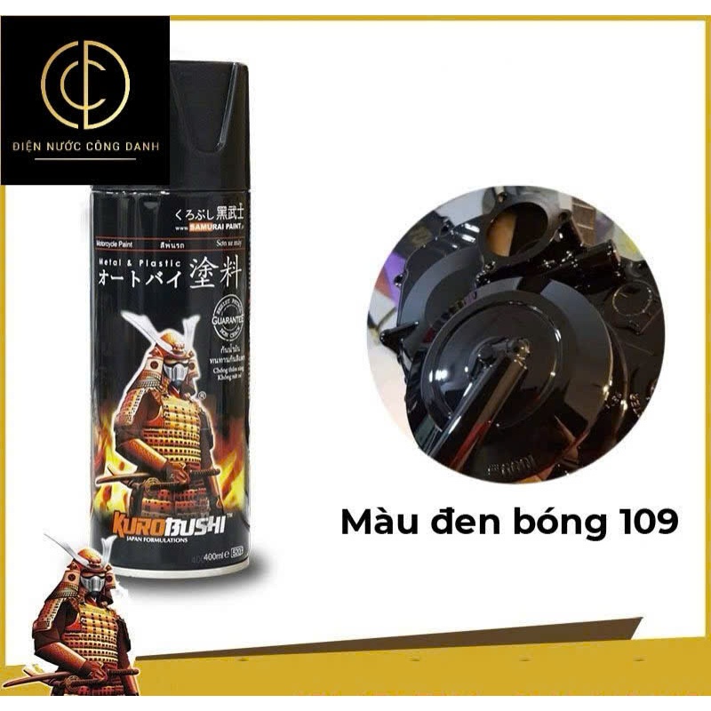 SƠN SAMURAI 109 màu đen bóng _ Black