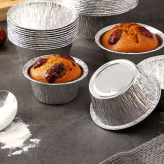  50 Đế bạc nướng bánh tròn ,chén nướng  hàu 100ml - size vừa - chén bạc đựng sốt trứng muối - sốt phô mai 