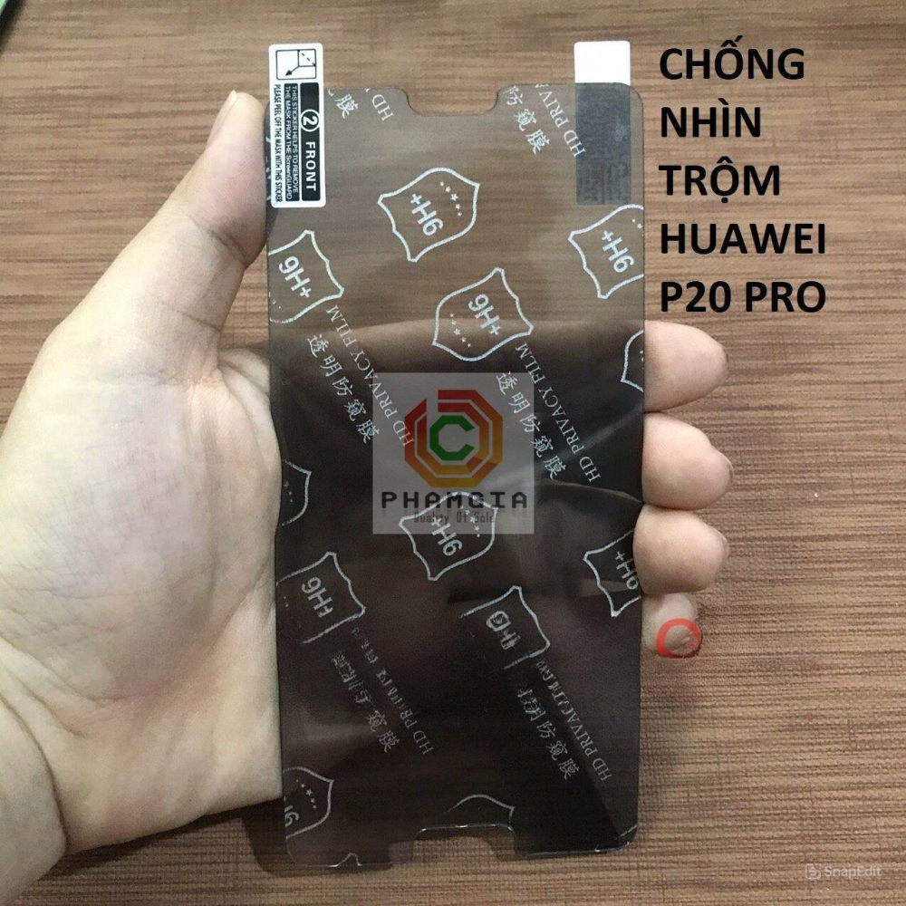 Dán cường lực chống nhìn trộm Huawei p10 /p20/ p20 lite/p20 pro/ p30/ p30 lite dẻo nano