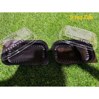 HỘP ĐẾ ĐEN HT17  ⛔  1 NGĂN VÀ 2 NGĂN ⛔   1 KÈM NẮP  [ DÙNG ĐỰNG BÁNH , CƠM , ĐỒ THƯC ĂN NHANH]