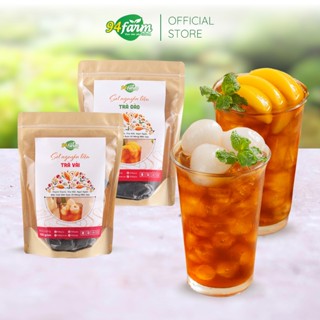 Set Trà Đào, Trà Vải 94Farm Pha 20 ly