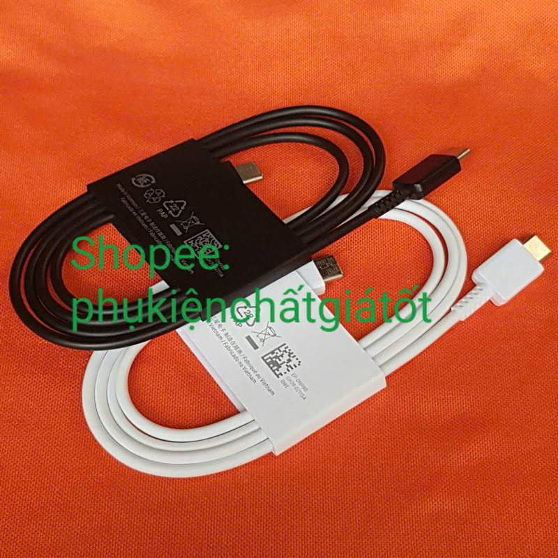 Dây cáp C-C 25W Samsung S24 S23 S22 S21, S24+ S23+ S22+ S21+, S24Fe S23Fe S21Fe, S24Ultra S23Ultra S