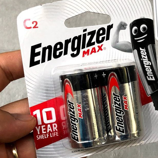 Bộ 2 pin trung Energizer Max Alkaline E93 BP2 C