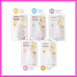 Núm ti thay thế bình sữa cổ hẹp / Núm ti siêu mềm Pigeon cổ hẹp (giá 1 chiếc)