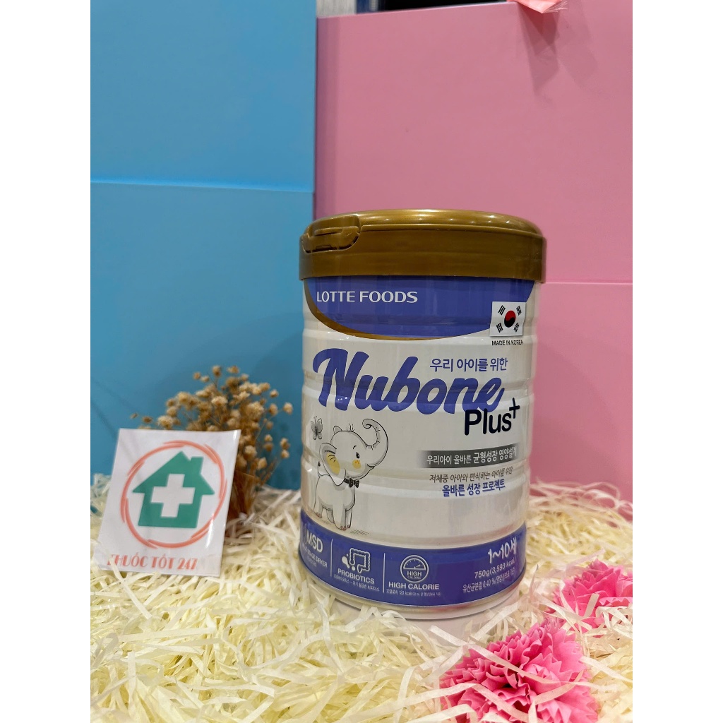 Sữa Nubone Plus+, Step 1, Step 2 750gr Sữa bột công thức giúp bé thông minh, sáng mắt, cao lớn nhanh