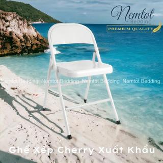 🌇XUẤT KHẨU🌇 Ghế Cherry Xếp Gọn Phong Cách Hiện Đại, Ghế Có Tựa Lưng Ngồi Làm Việc, Cà Phê, Học Tập