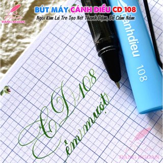 Bút Máy Luyện Chữ Đẹp Cánh Diều CD 108 - Ngòi Kim Lá Tre Tạo Nét Thanh Đậm, Dễ Cầm Nắm