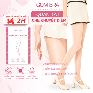 Quần tất che khuyết điểm Gom Bra cao cấp, quần vớ da nữ thật chân che sẹo thâm, chất poly siêu dai tàng hình - A078