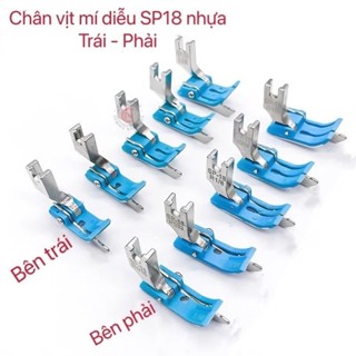 chân vịt mí diễu nhựa sp18 trái phải máy may công nghiệp nhiều kích thước