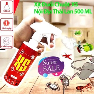 Chai xịt đuổi chuột XS 500ml Thái Lan - Không mùi , an toàn - Xua đuổi chuột , gián , côn trùng nguồn gốc thảo mộc.
