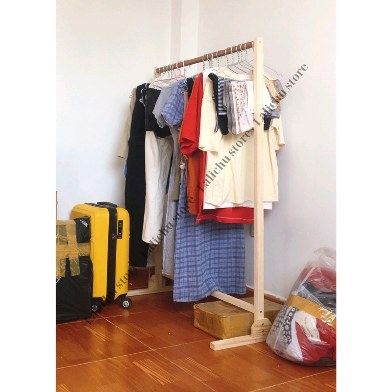 Kệ gỗ treo quần áo, kệ treo đồ chụp ảnh mẫu