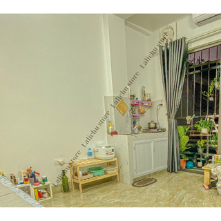 Kệ gỗ để đồ 2 ngăn, tab gỗ decor