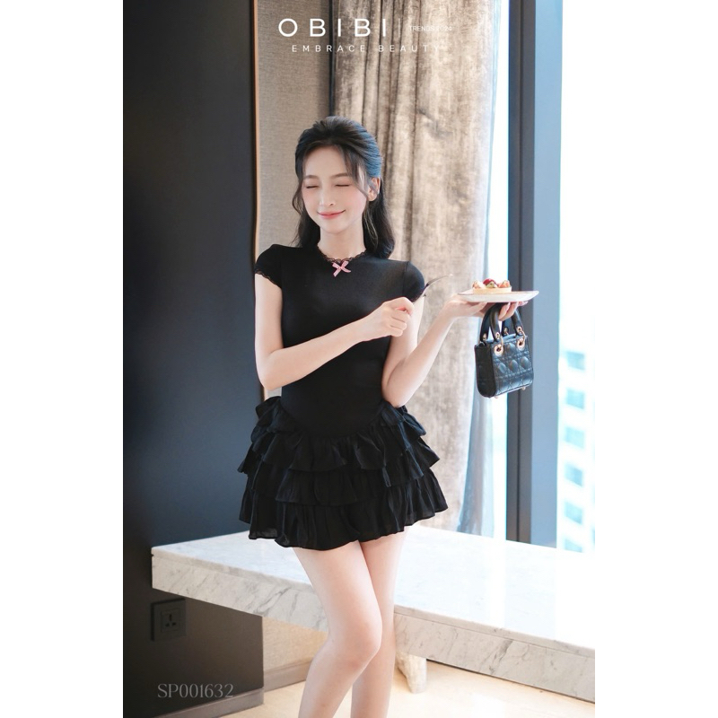 ĐẦM THUN VIỀN REN XOÈ NHIỀU TẦNG BY OANH BIBI