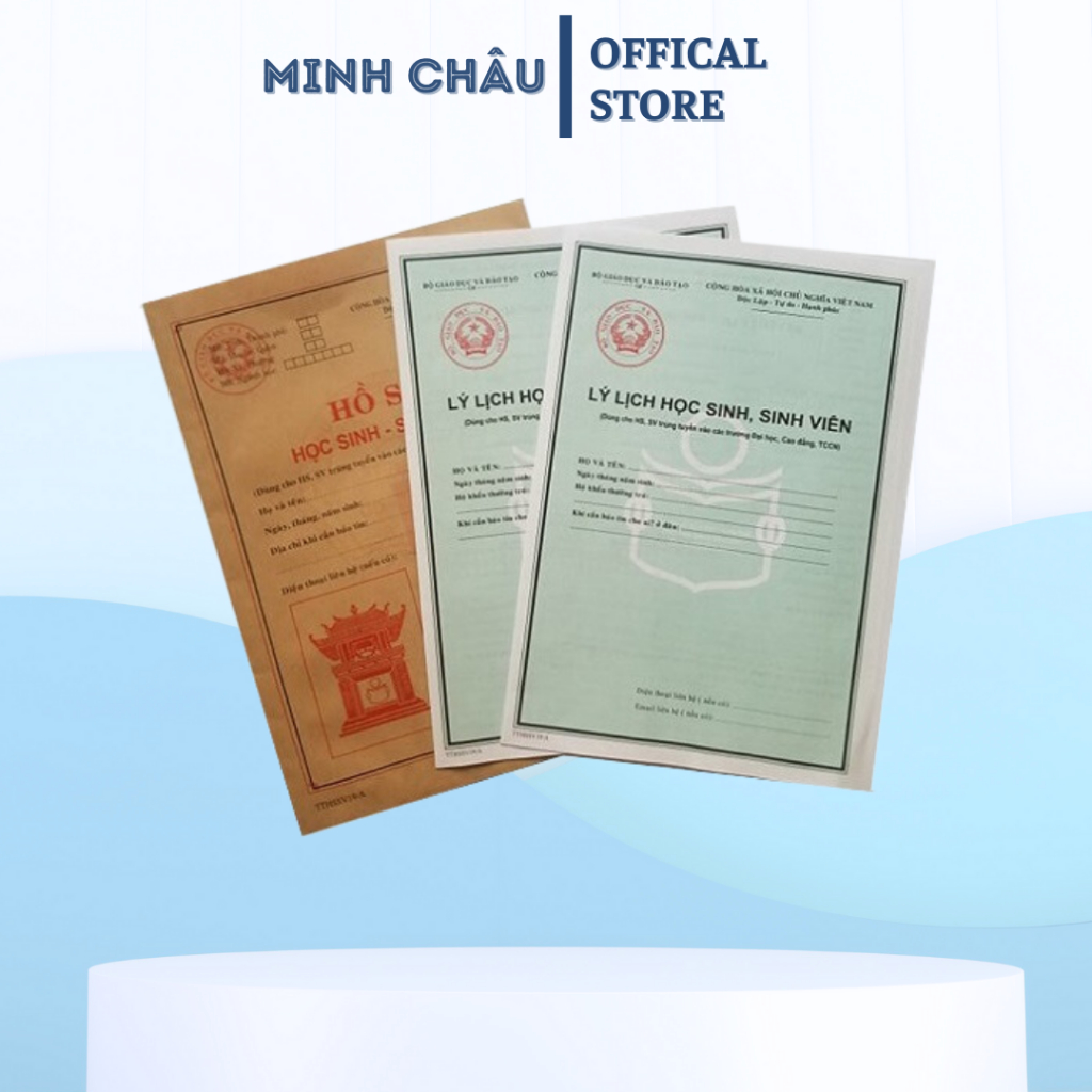 Combo 5 bộ Hồ sơ học sinh sinh viên giá sỉ
