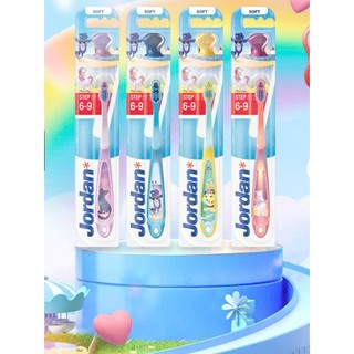  Combo 4 Bàn chải đánh răng Jordan Step 3 6-9 tuổi  Lông mềm 
