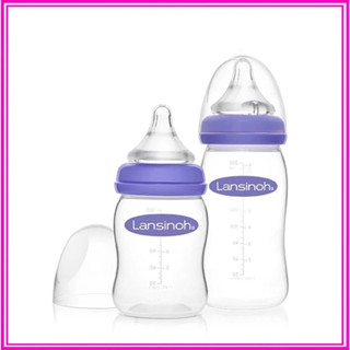 Bình sữa Lansinoh cổ rộng tách set dung tích 160ml/240ml