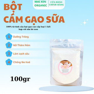 [quà thìa + dâu sữa] 100gr Bột Cám Gạo Sữa Non Nguyên Chất - Mặt Nạ Đắp Mặt & Body Giúp Dưỡng Trắng,Dưỡng Ẩm
