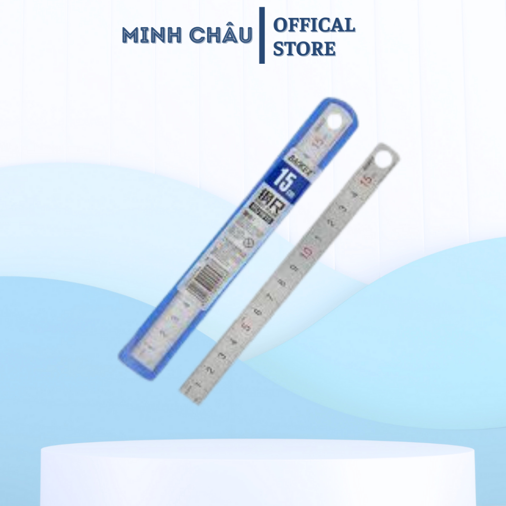 Thước kẻ sắt Baoke 15cm/30cm/50cm