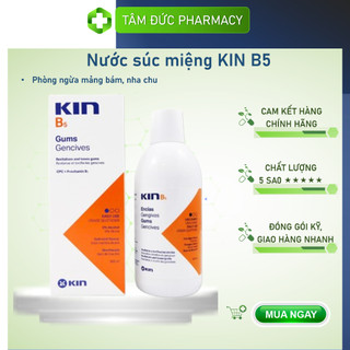 Dung dịch súc miệng KIN B5 500ml - Giúp phục hồi & săn chắc nướu, ngăn ngừa mảng bám, răng chắc khoẻ