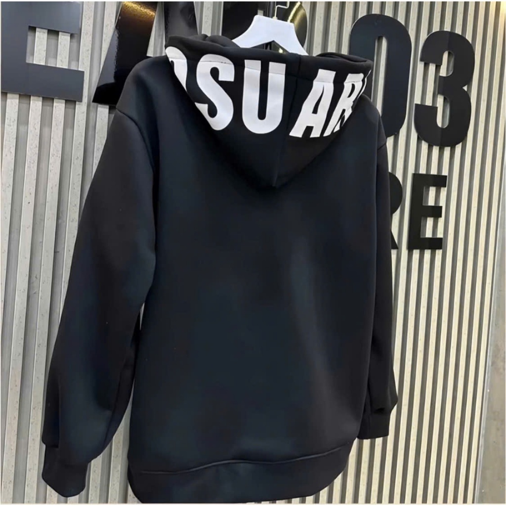 Áo khoác Hoodie Zip Nam Nữ Chuẩn Boy Phố D.S.Q.U.A.R.E.D Mũ 2 Lớp Chất Nỉ Tàu Cao Cấp - Áo Khoác Mẫu Mới Nhất,hn