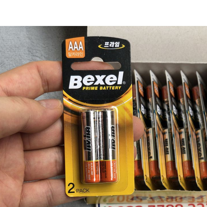 Vỉ 2 pin đũa Bexel Alkaline LR03 AAA 1.5V Hàn Quốc