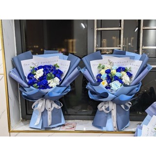 [SIÊU ĐẸP] Hoa hồng sáp đủ cành lá (1 cành) MUA 10 TẶNG 1