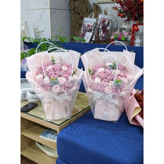 [SIÊU ĐẸP] Hoa hồng sáp đủ cành lá (1 cành) MUA 10 TẶNG 1