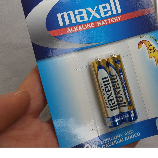 02 Vỉ 2 pin đũa AAA Maxell alkaline LR03 1.5V