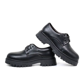 (Bản nâng cấp) Giày Đốc nam derby đế cao 5cm khâu viền chắc chắn da mềm êm chân