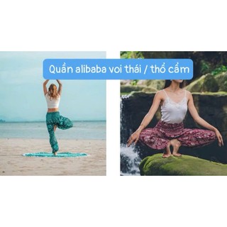 🌸 Quần Alibaba Harem màu trơn