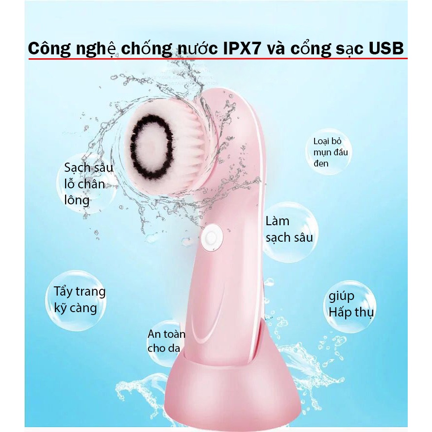 Máy rửa mặt GOKE giúp làm sạch sâu bảo hành 1 năm | BigBuy360 - bigbuy360.vn