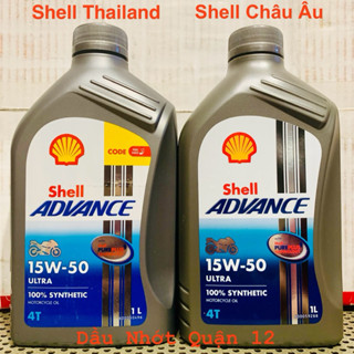 [ĐỌC KỸ BÀI] Nhớt Shell Advance Ultra 15W-50 Chuyên Dùng Cho Xe Moto Phân Khối Lớn Châu Âu - Châu Á
