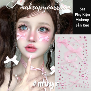 [Sẵn] Miếng Dán Đá - Sticker Dán Makeup Đính Mặt Tiệc Tùng-Đính tóc -Body - Nail - Phụ kiện makeup Sẵn keo _Danmakeup