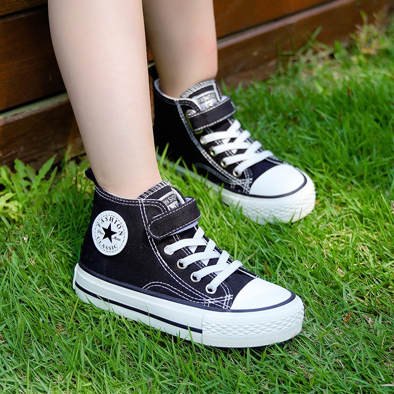 Giày Cho Bé Gái, Giày Cho Bé Trai, Giày Bata Thể Thao Cổ Cao Hàng Quảng Châu Cao Cấp Từ 3 Đến 10 Tuổi.