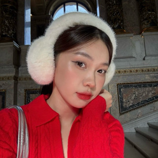 LAROSABYH Bịt tai lông giữ ấm nữ tính sang chảnh chất liệu bông cao cấp [PK02]