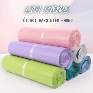 FULL SIZE - 1KG Túi Gói Hàng Niêm Phong Màu Pastel - Túi Đóng Hàng Niêm Phong Chất Lượng - Trơn Bóng - Dai Dẻo