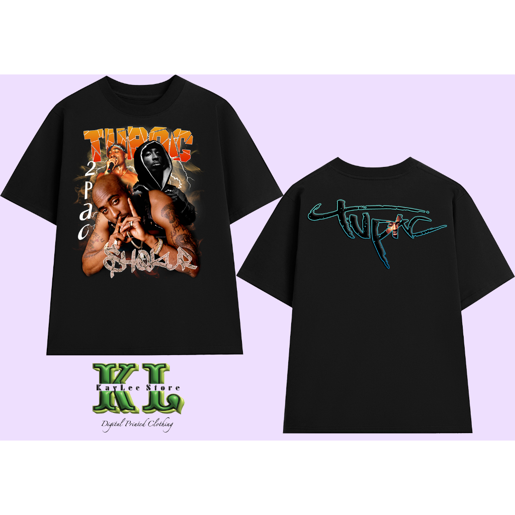 [DTG KAYLEE] Áo thun 2Pac Unisex Streetwear -  Form rộng Oversize